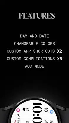 Simple Floral 2 Watch Face screenshot 6