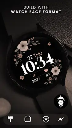 Simple Floral 4 watch face screenshot 2
