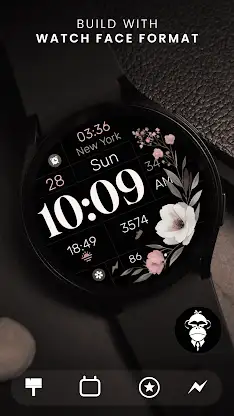 Simple Floral Watch Face screenshot 2
