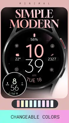Simple Modern watch face screenshot 4