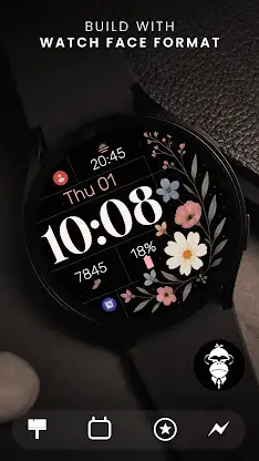 Simple Wildflowers Watch Face screenshot 2