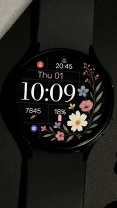 Simple Wildflowers Watch Face screenshot 7