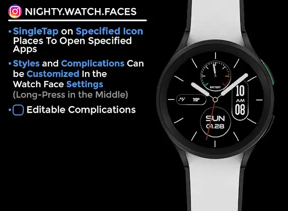 Simpnight - watch face screenshot 6