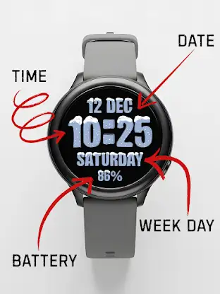 Winter Snow Women Watch Face screenshot 4