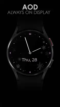 Snowflake purple watch face screenshot 8