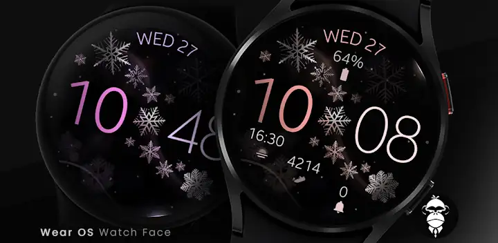 Snowflake Winter Watch Face — Android app banner
