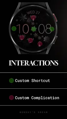 Snowflake Winter Watch Face screenshot 8