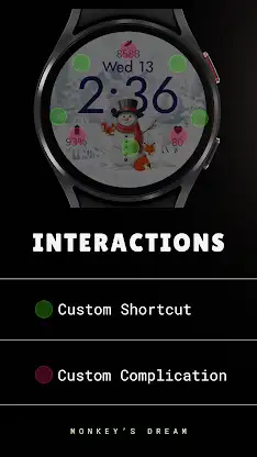 Snowman Steps watch face screenshot 8