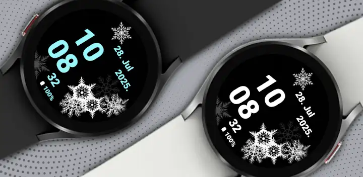 Snow watch face — Android app banner