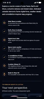 Solar Flare Space Watch Face screenshot 6