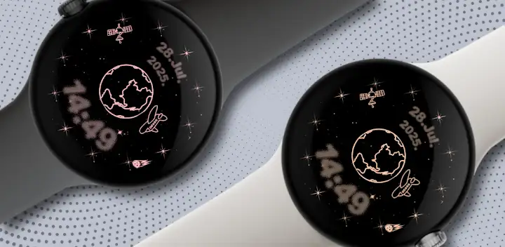 Rose gold Space XC — Android app banner
