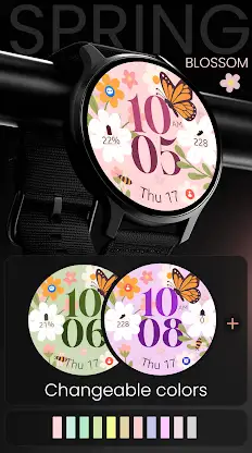 Spring Blossom Pink Watch Face screenshot 4