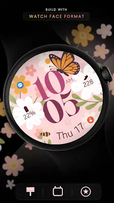 Spring Blossom Pink Watch Face screenshot 2