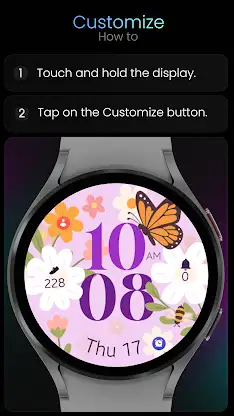 Spring Blossom Pink Watch Face screenshot 8