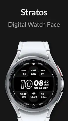 Stratos: Digital Watch Face screenshot 1