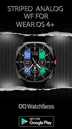 Striped Analog WF Wear OS 5+ screenshot 5