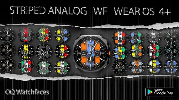 Striped Analog WF Wear OS 5+ screenshot 7