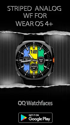 Striped Analog WF Wear OS 5+ screenshot 4