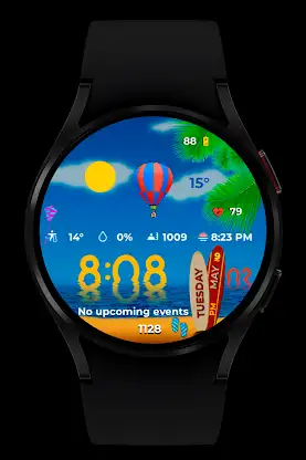 Summer Watch Face Wear OS screenshot 2