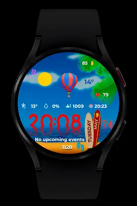 Summer Watch Face Wear OS screenshot 3