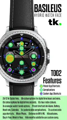 T002 BASILEUS Hybrid WatchFace screenshot 2
