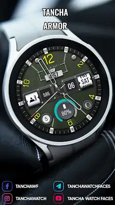 Tancha Armor Watch Face screenshot 4