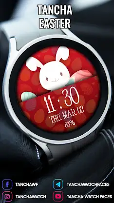 Tancha Easter Watch Face screenshot 3