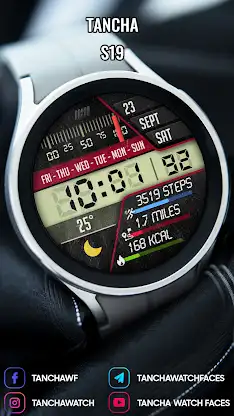 Tancha S19 Digital Watch Face screenshot 4