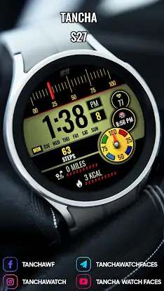 Tancha S27 Digital Watch Face screenshot 4
