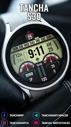 Tancha S30 Digital Watch Face screenshot 4