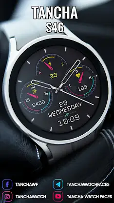 Tancha S46 Hybrid Watch Face screenshot 4