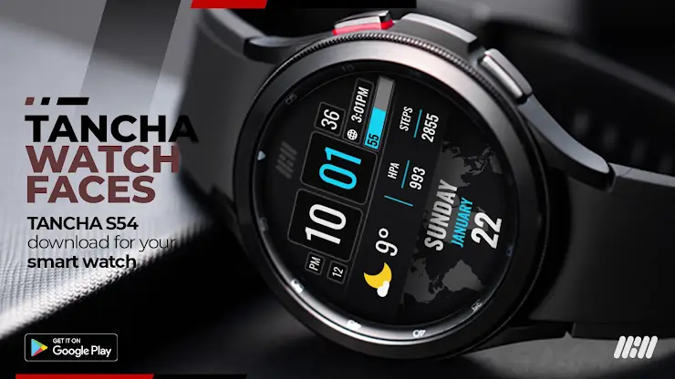 Tancha S54 Digital Watch Face screenshot 1