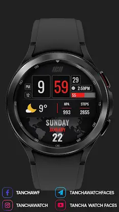 Tancha S54 Digital Watch Face screenshot 3