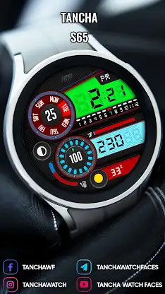 Tancha S65 Digital Watch Face screenshot 4