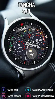 Tancha S70 Analog Watch Face screenshot 3