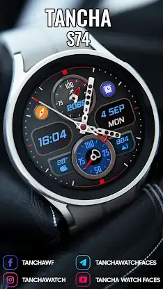 Tancha S74 Hybrid Watch Face screenshot 4