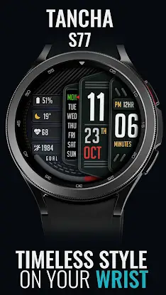 Tancha S77 Digital Watch Face screenshot 1