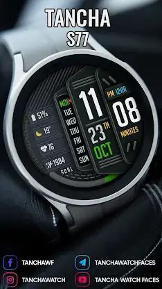 Tancha S77 Digital Watch Face screenshot 4