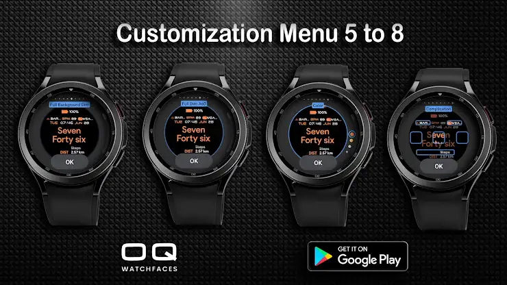 Text Basic 3B Eng Wear OS 5+ screenshot 4