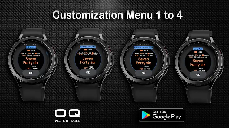 Text Basic 3B Eng Wear OS 5+ screenshot 3