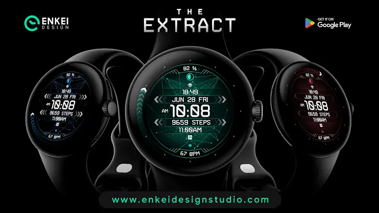 The EXTRACT digital watch face screenshot 7