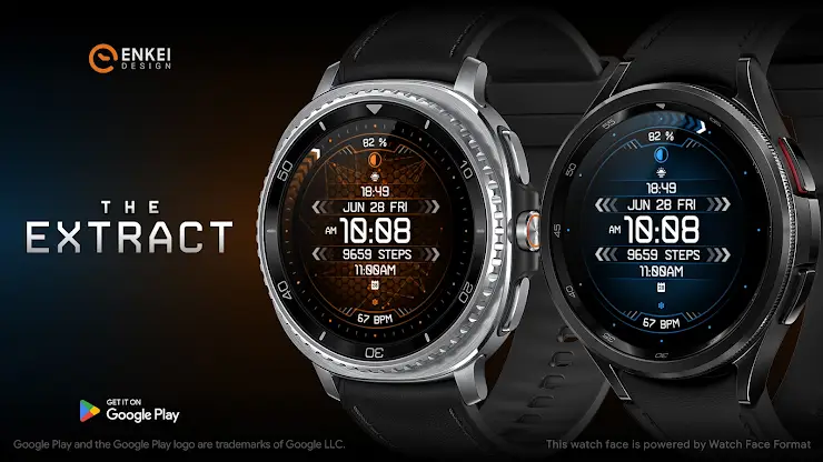 The EXTRACT digital watch face screenshot 1
