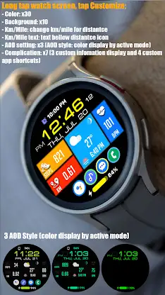 Tiles Window Watch Face NTV556 screenshot 5