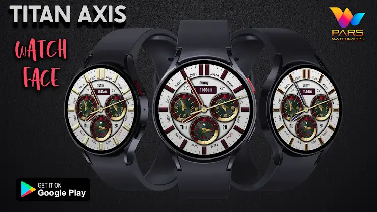 Titan Axis Analog Watch Face screenshot 1