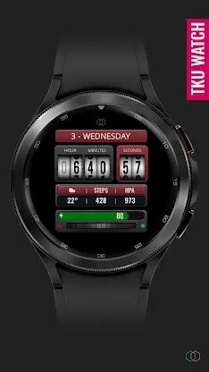 Tku S017 Retro Watch Face screenshot 2