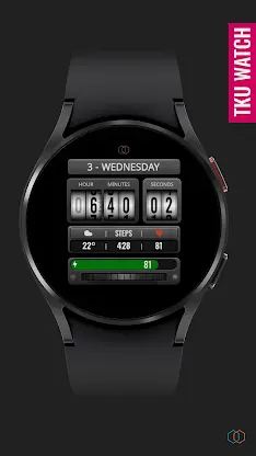 Tku S017 Retro Watch Face screenshot 1