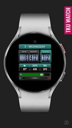 Tku S017 Retro Watch Face screenshot 4