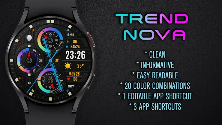Trend Nova Hybrid Watch Face screenshot 5