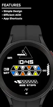 Trianight - watch face screenshot 2