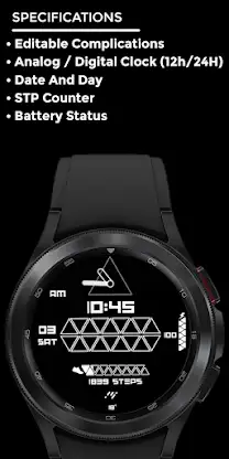 Trianight - watch face screenshot 4